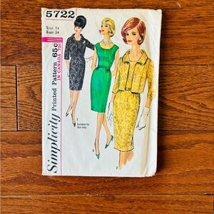 Simplicity Pattern for Dress and Jacket